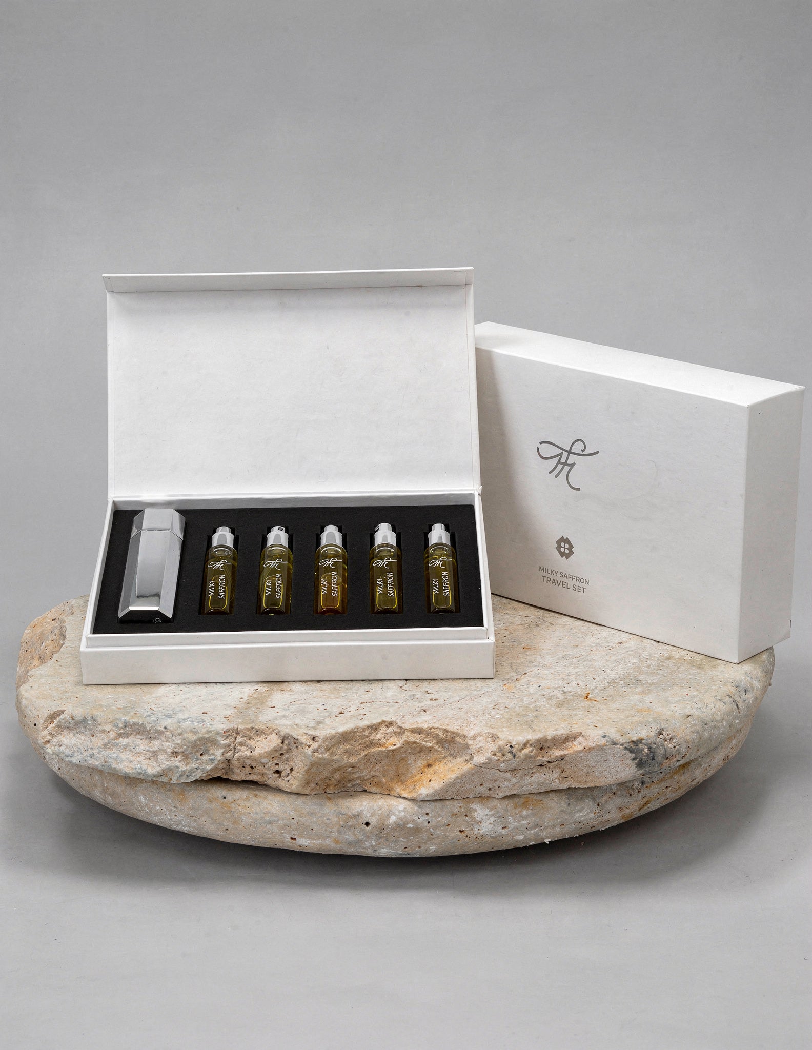 Milky Saffron Travel Set