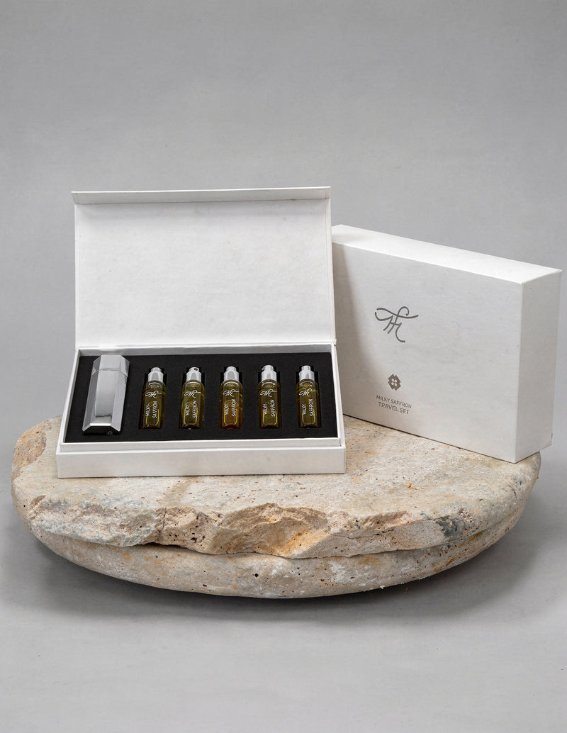 Milky Saffron Travel Set